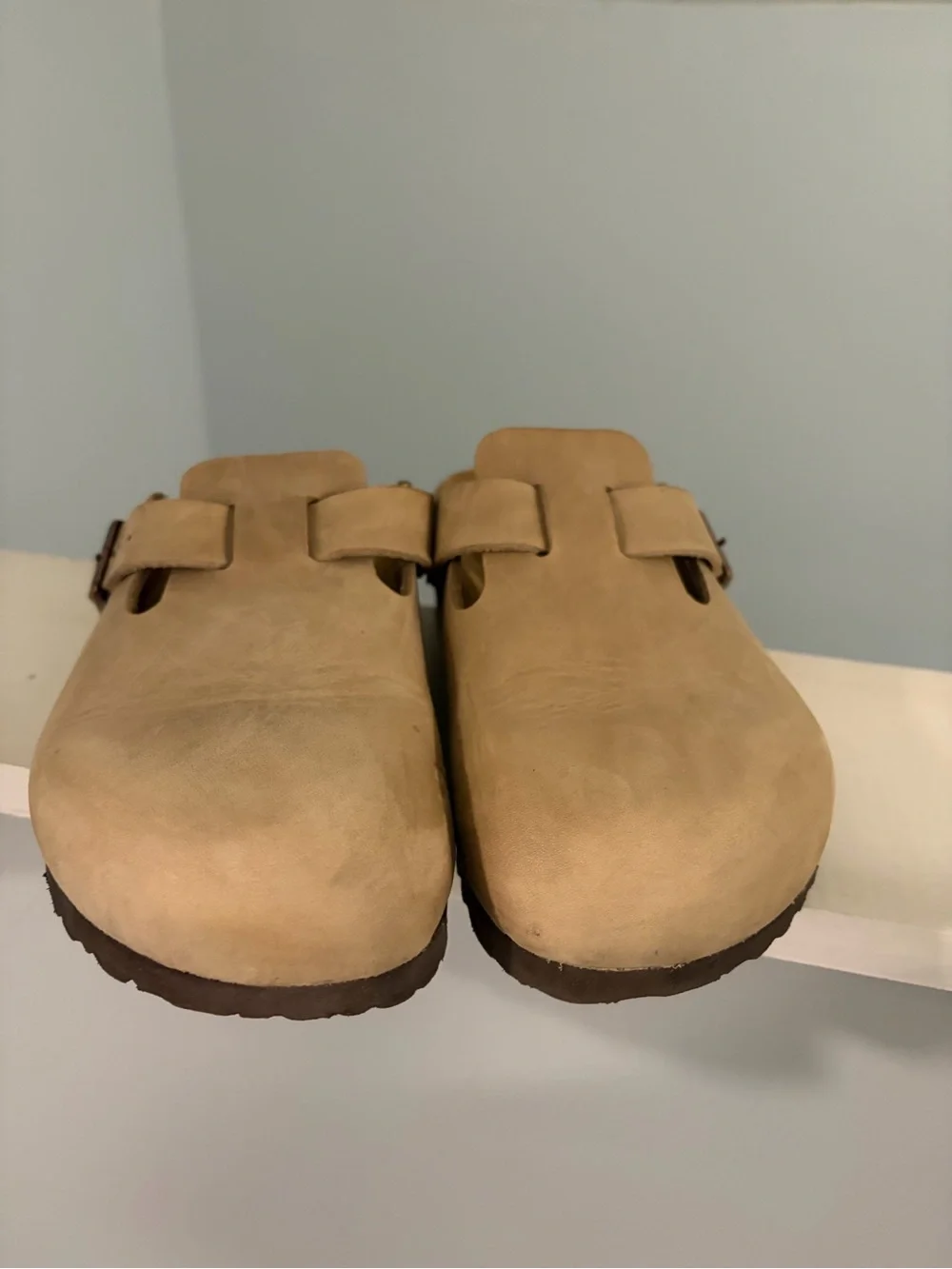 Birkenstock Boston Oiled Leather Clogs in Tobacco Brown - Picture 2 of 10